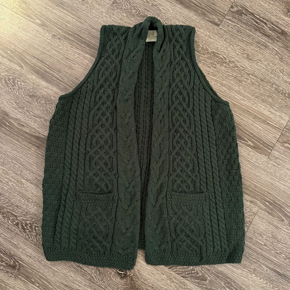 Aran Sweater Market Cable Aran Waistcoat